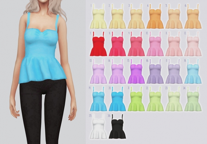 Apple Pie top at Kalewa-a » Sims 4 Updates