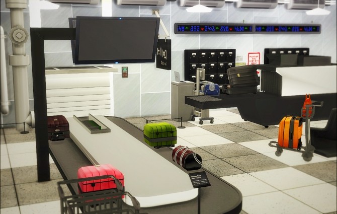 Sims 4 Airport interior at Nyuska