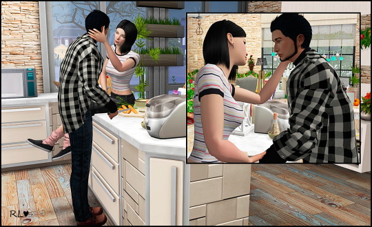 Sims 4 Cooking together poses at Rethdis love