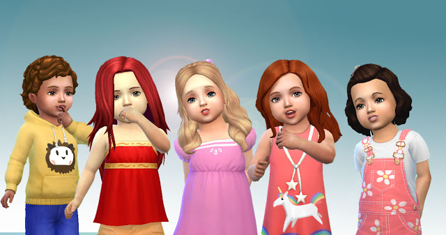 Sims 4 Toddlers Hair Pack at My Stuff