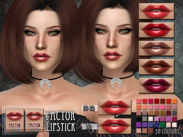 Sims 4 Factor Lipstick by RemusSirion at TSR