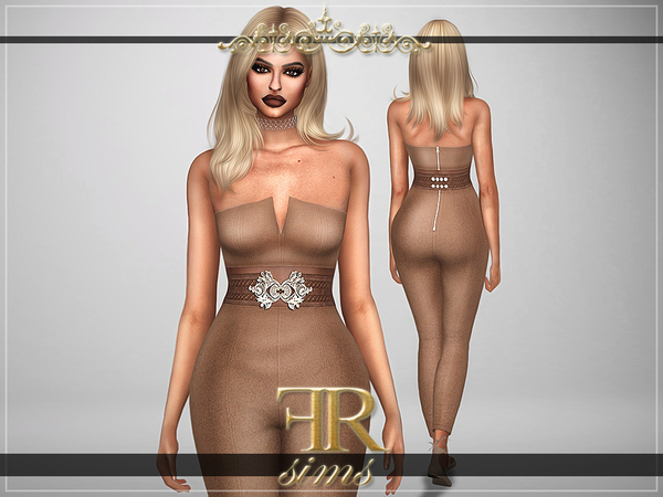 Sims 4 Jealousy Jumpsuit by FashionRoyaltySims at TSR