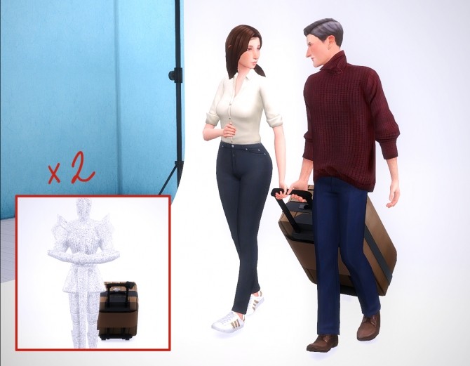 Sims 4 Airport poses pack at Nyuska