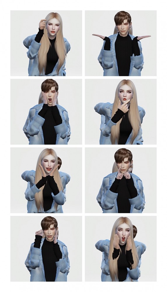 Sims 4 Melody & Youth pose sets at Flower Chamber