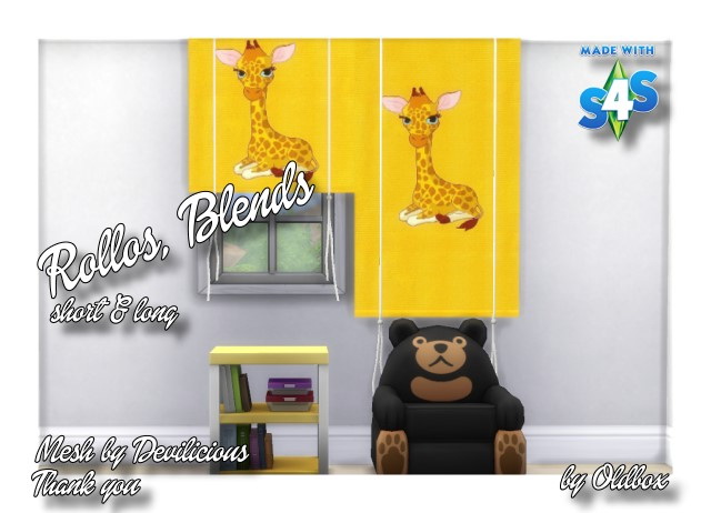 Sims 4 Roller shutter for kids by Oldbox at All 4 Sims