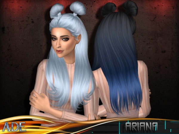 Sims 4 Ariana hair by Ade Darma at TSR