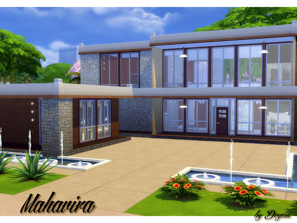 Sims 4 Mahavira house by Degera at TSR