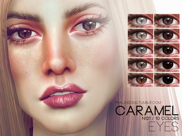 Sims 4 Caramel Eyes N121 by Pralinesims at TSR