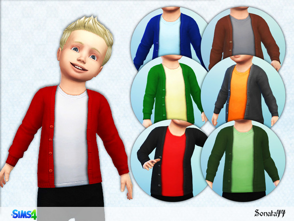 Sims 4 Cardigan for toddler by Sonata77 at TSR