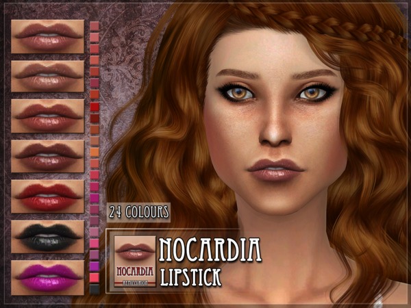 Sims 4 Nocardia Lipstick by RemusSirion at TSR