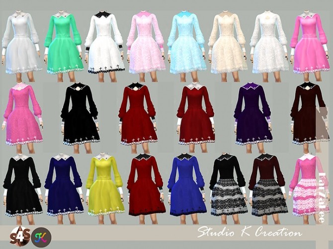 Sims 4 Darksouls Tina dress at Studio K Creation