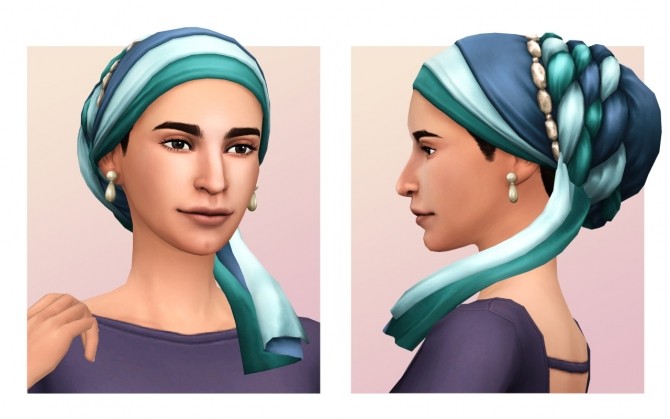 Sims 4 Tichel with Tails at Femmeonamissionsims