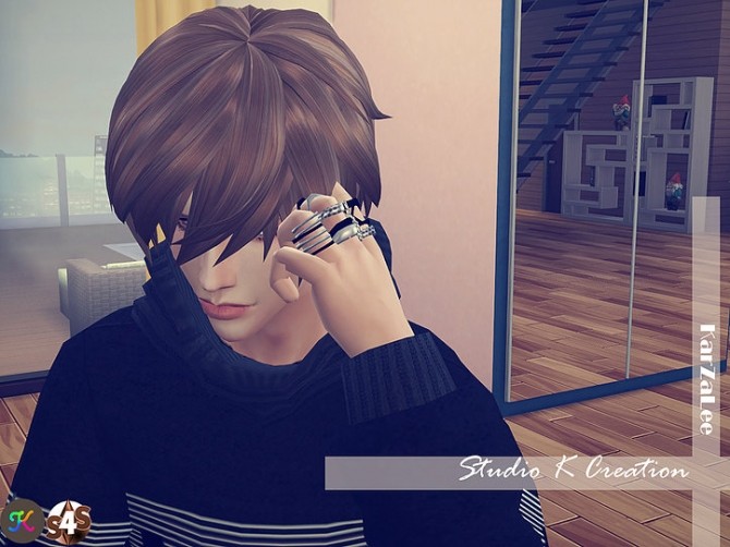 Sims 4 Animate hair 27 Rin renewal at Studio K Creation