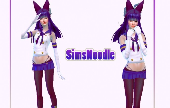 Sims 4 Mitama Bunny Hair at SimsNoodles