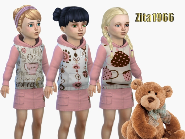 Sims 4 Pinks and Creams outfit by ZitaRossouw at TSR