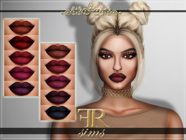 Sims 4 FRS Lipstick N19 by FashionRoyaltySims at TSR