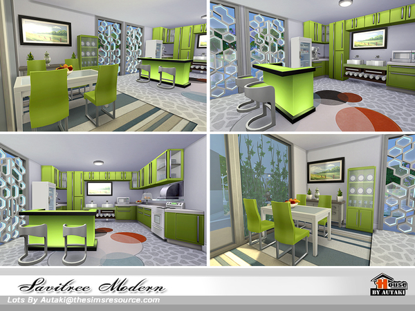 Sims 4 Savitree Modern house by autaki at TSR