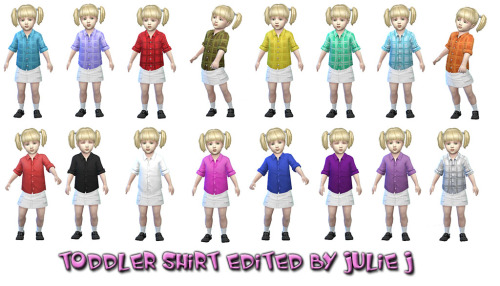 Sims 4 Toddler Shirt Edited at Julietoon – Julie J