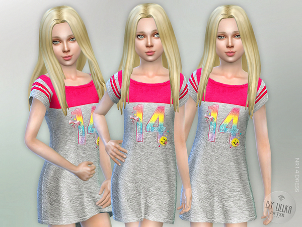 Sims 4 Nr14 dress by lillka at TSR