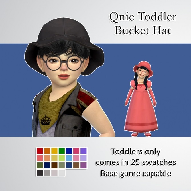 Sims 4 Qnie Toddler Bucket Hat at qvoix – escaping reality