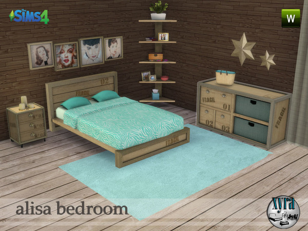 Sims 4 Alins bedroom set by xyra33 at TSR
