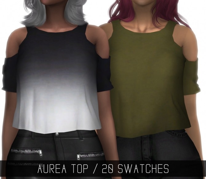 Sims 4 Devious Sweater & Aurea Top at Lumy Sims