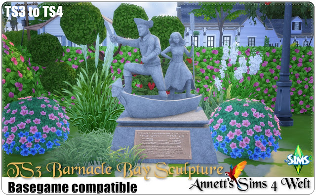 Sims 4 TS3 Barnacle Bay Sculpture at Annett’s Sims 4 Welt