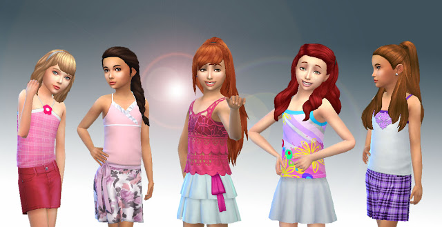 Sims 4 Girls Skirts Pack at My Stuff