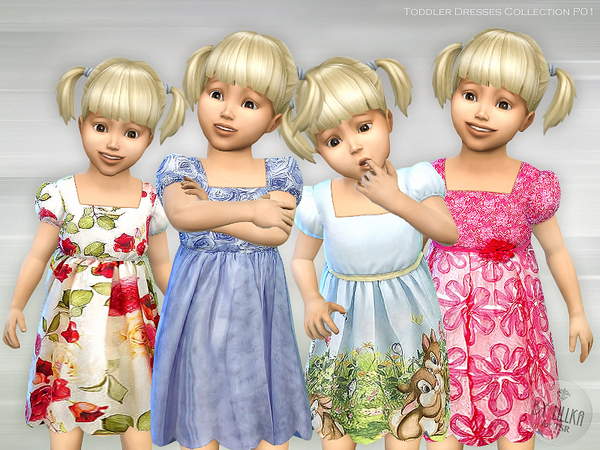 Sims 4 Toddler Dresses Collection P01 by lillka at TSR