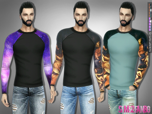 Sims 4 291 Casual Sweatshirt by sims2fanbg at TSR