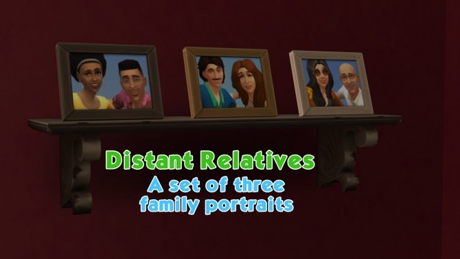 Sims 4 Three Family Portraits by 1gboman at Mod The Sims