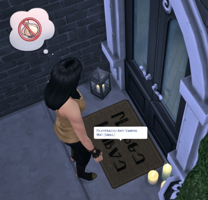 Sims 4 Functional Anti Vamp Door Mats at Pickypikachu