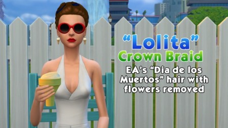 Maxis Match Lolita Crown Braid by 1gboman at Mod The Sims