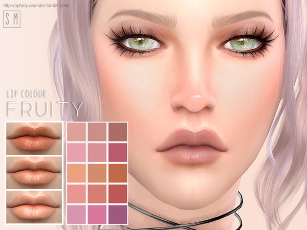 Sims 4 Fruity Lip Colour by Screaming Mustard at TSR