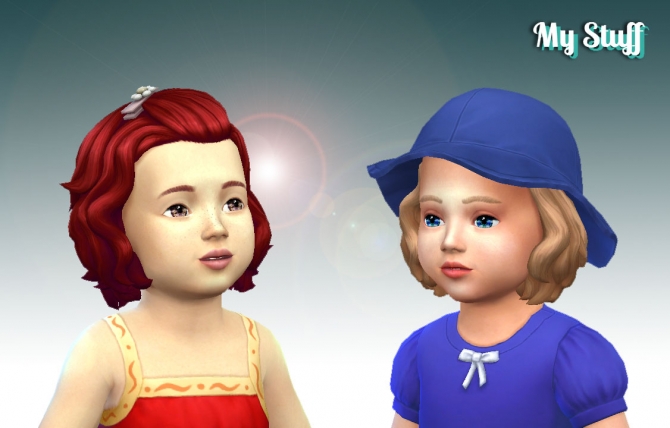 Short Wavy Pinned For Toddlers At My Stuff » Sims 4 Updates