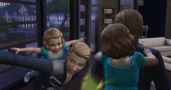 Sims 4 Short Wavy Pinned for Toddlers at My Stuff
