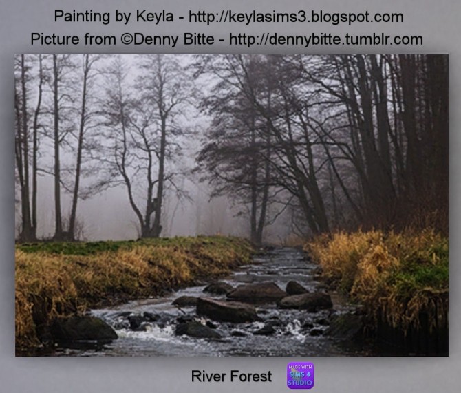 Sims 4 River Forest painting at Keyla Sims