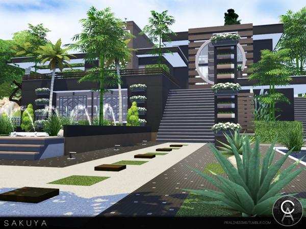 Sims 4 Sakuya house by Pralinesims at TSR