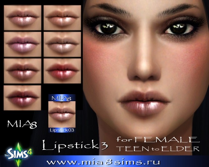 Sims 4 Lipstick 3 at Mia8Sims