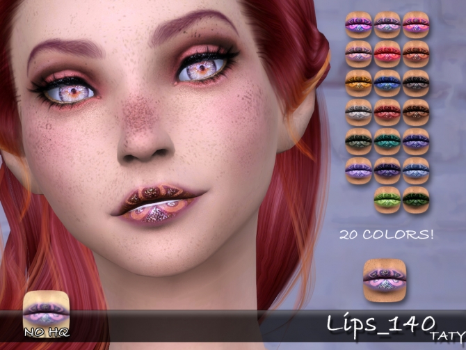 Lips 140 by Taty86 at SimsWorkshop » Sims 4 Updates