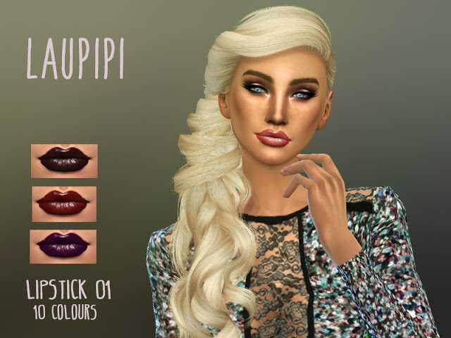 Sims 4 Lipstick 01 at Laupipi