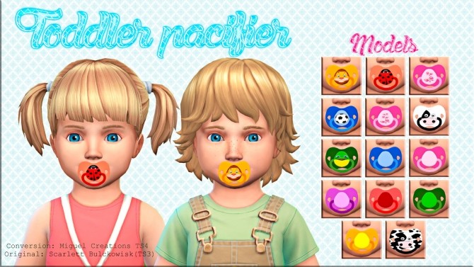 Sims 4 Toddler pacifier ACC at Victor Miguel