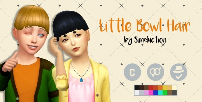 Sims 4 Little Bowl Hair at Simduction