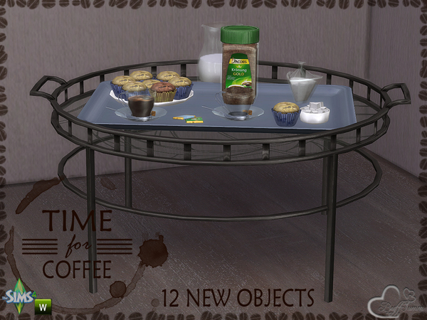 Sims 4 Time for Coffee clutter by BuffSumm at TSR