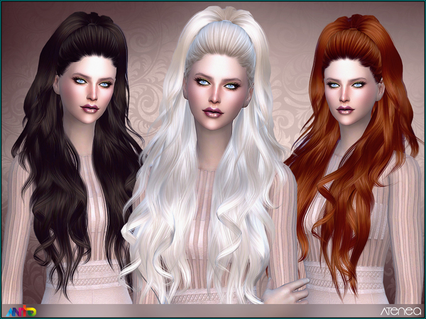 Sims 4 Atenea hair by Anto at TSR