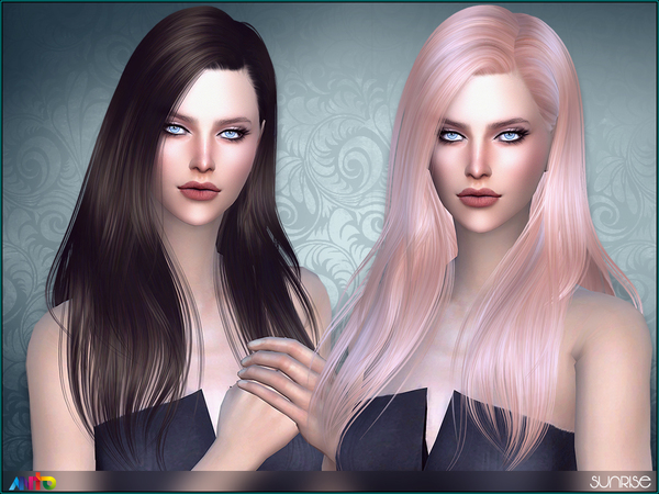 Sims 4 Sunrise hair by Anto at TSR