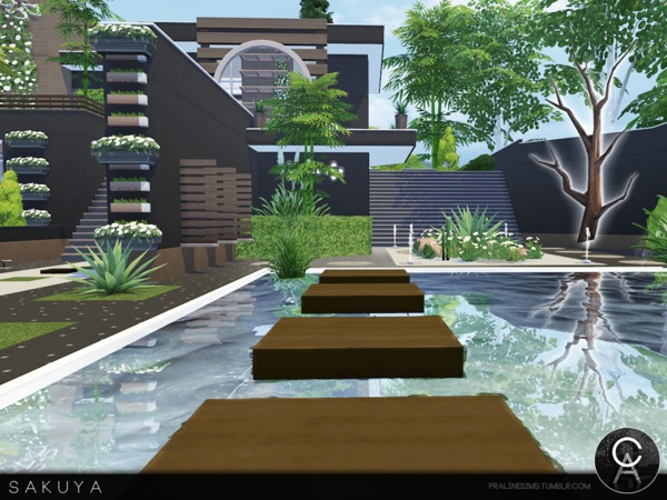 Sims 4 Sakuya house by Pralinesims at TSR