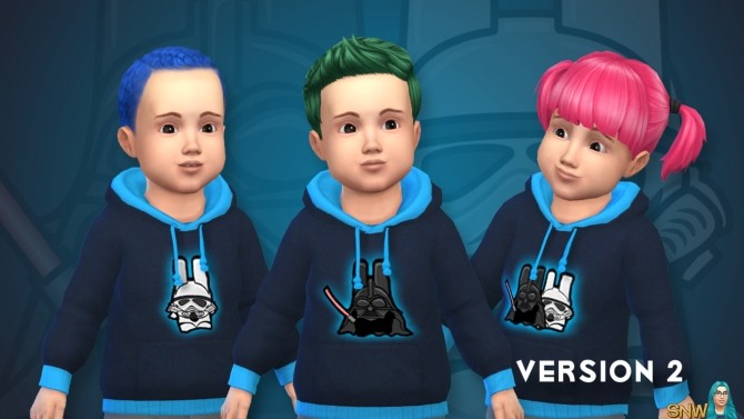 Sims 4 Freezer Bunny Star Wars Hoodies for Toddlers at Sims Network – SNW
