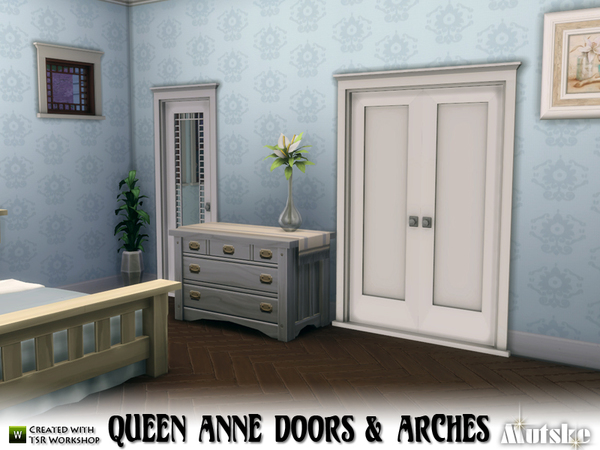 Sims 4 Queen Anne Doors and Arches by mutske at TSR