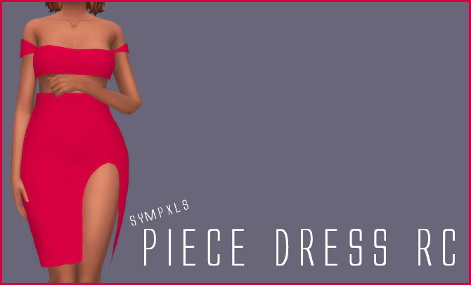 Sims 4 Piece Dress RC by Sympxls at SimsWorkshop